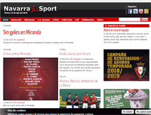 Tablet Screenshot of navarrasport.com